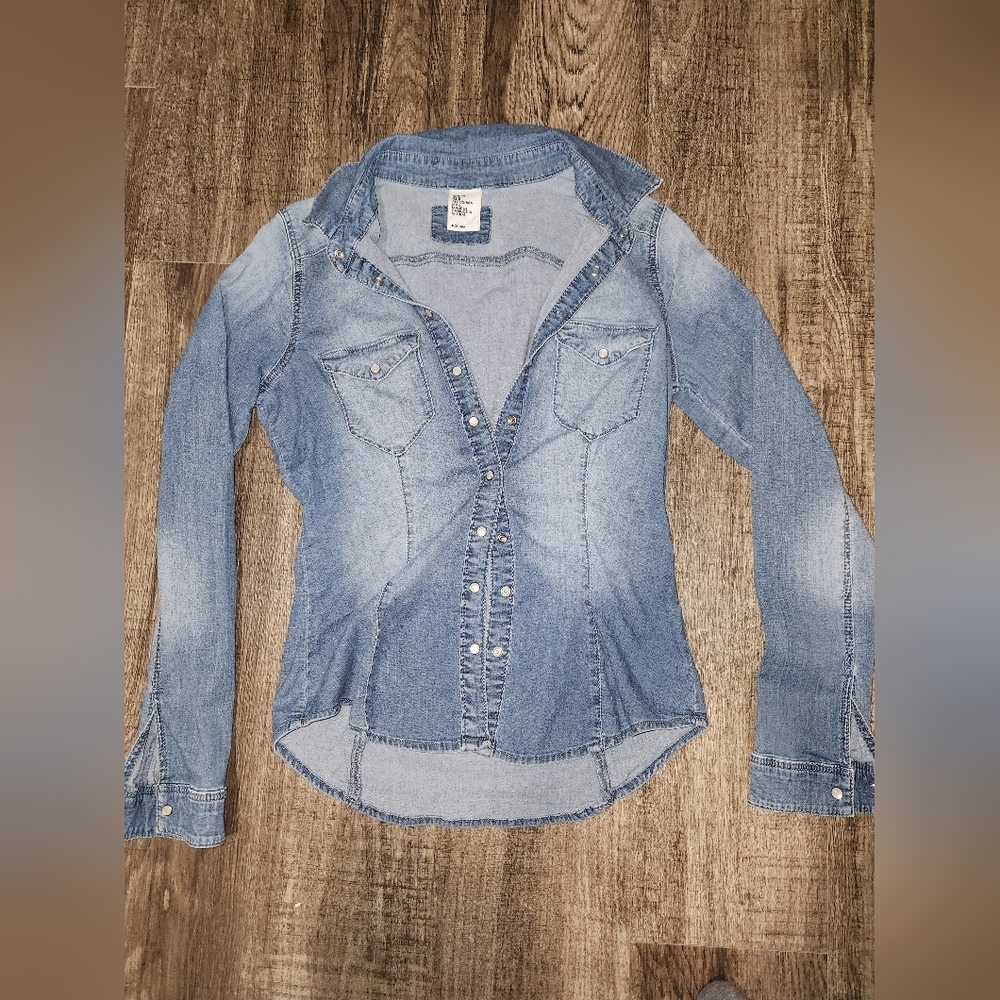 Jean blouse